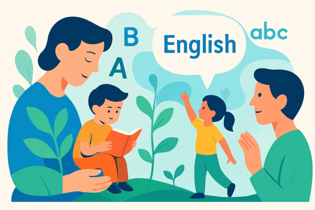 كيفية تأسيس الاطفال في اللغة الانجليزية وفقًا لأعمارهم