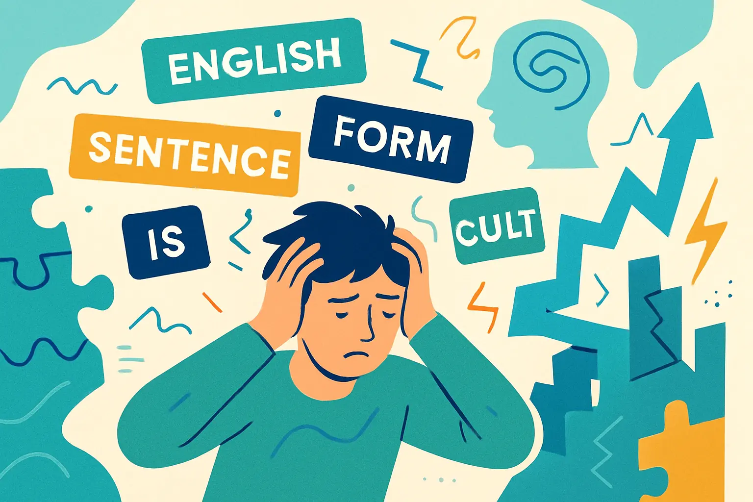 مشكلة تكوين الجمل في اللغة الإنجليزية