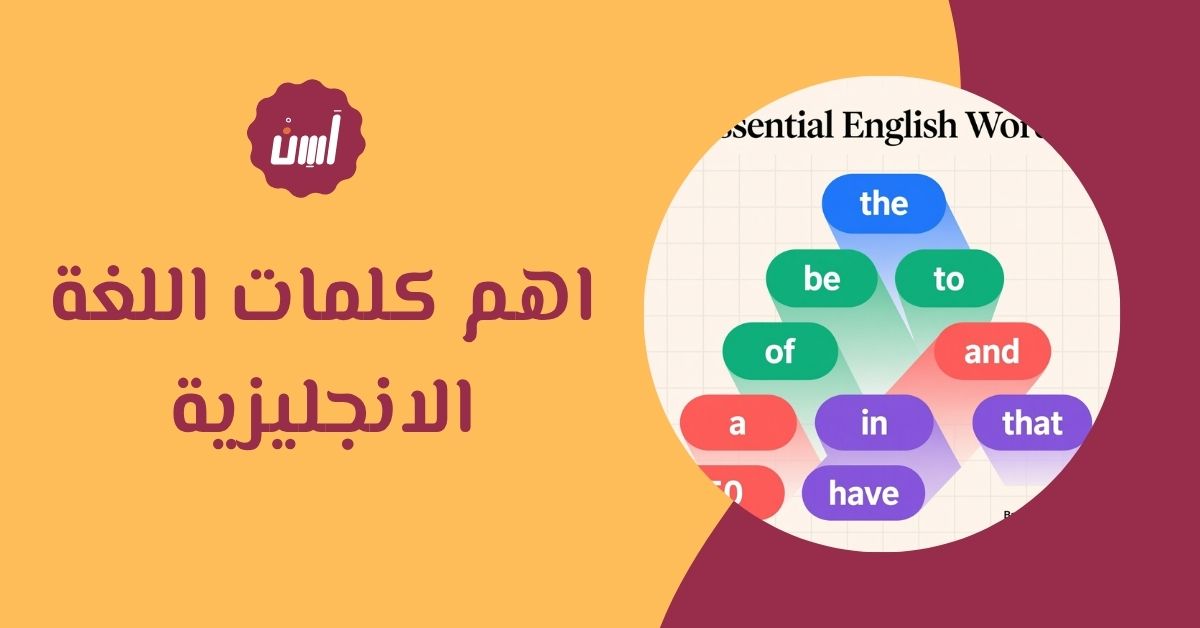 اهم كلمات اللغة الانجليزية